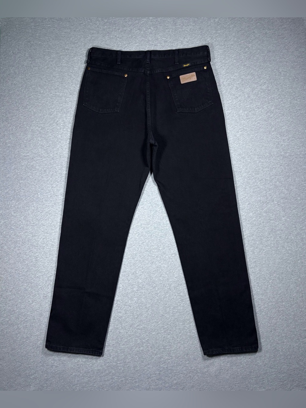 Vintage Wrangler Jeans Mens 38x34 Black Cowboy Cut Straight Western USA 31MWZ